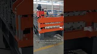 South Africa hot-selling double-layer metal sheet roll forming machine #rollforming #doublelayer