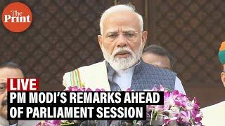 LIVE: Prime Minister Narendra Modi's remarks ahead of winter session of Parliament