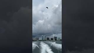 This man is crazy  Flying away with a Kite