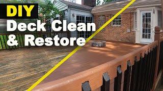 How To Clean and Stain Your Deck. (Make your own cleaner)!