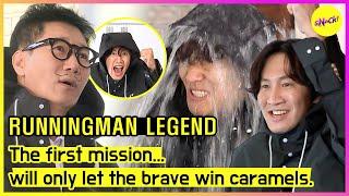 [RUNNINGMAN] The first mission... will only let the brave win caramels. (ENGSUB)