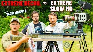 The Most Extreme Recoil vs Extreme Slow Mo (950 JDJ, 4 BORE, 50 BMG & More!!! ft. The Slow Mo Guys)