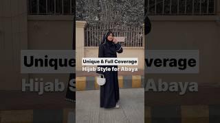 Unique Full coverage hijab style for Abaya #hijabtutorial #meesho #abaya #hijabstyle #hijabfashion