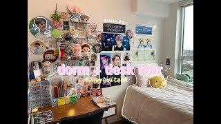  kpop/journal dorm room + desk tour 