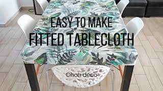 Easy to make fitted tablecloth