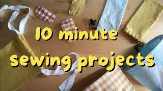 10 Minute Sewing Projects // DIY gift ideas