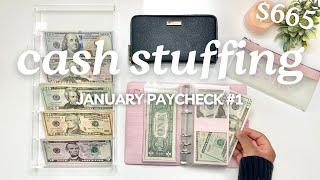 CASH ENVELOPE STUFFING | JANUARY 2025 PAYCHECK #1 | Budget With Me | MONETS MONEY