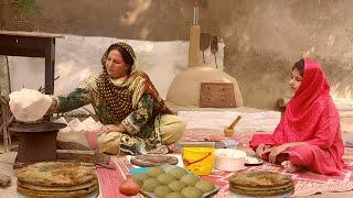 VILLAGE LIVING l Making Mooli Paratha in Mud House | Village Sham