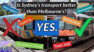 Does Sydney have better public transport than Melbourne? (ft. Philip Mallis)