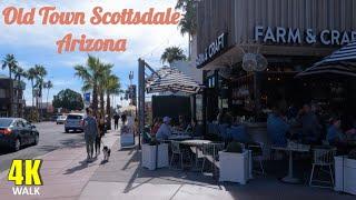 Old Town Scottsdale Arizona - Scottsdale Road 4K Walking Tour