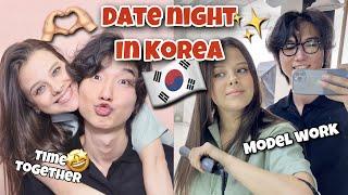 Vlog) Lovely Couple Date in Seoul Korea at night What we did after work in Korea(June of Dasha)