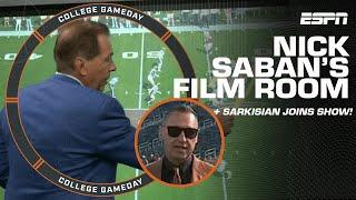 Nick Saban’s Film Room  + Steve Sarkisian on Texas’ preparation for Michigan | College GameDay