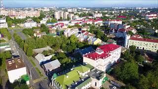 Pinsk. Morning. Drone