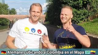 Alemanes Ubicando Colombia en el Mapa y Ganandose Camisetas Hechas en Colombia