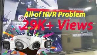 Hikvision No Resources Problem | Same for Dahua Resolutions  | CCTV No Video Problem All Camera