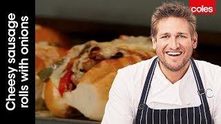 Cheese Sausage Rolls with Balsamic Onions (Gourmet Hot Dogs) | Cook with Curtis Stone | Coles