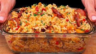 This rice recipe will win your heart! Simple and delicious recipe in 10 minutes!