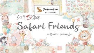 Safari Friends Paper Collection | Craft O'Clock | Sandpaper Road