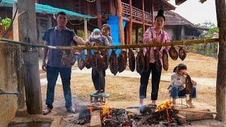 Drain the pond, dry the fish, and sell it at the market |Family Farm