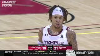#5 Maryland vs Temple Full Game Highlights || Frankie Vision