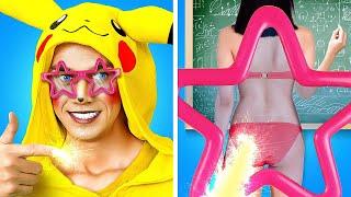 School PRANKS from Pokémon! Extreme Gadgets for Funny School Tricks by La La Life Emoji