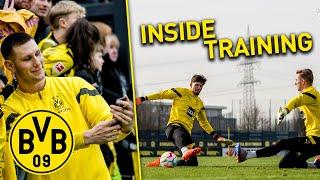 Flying goalkeepers and close up with the fans - our double pack Inside Training