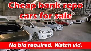 Used cars for sale: SUVs, vans, pick up tricks, Chinese cars at low price via RCBC no bid required