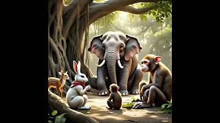 Story Chalak khargosh aur bhookha sher #story #kahani #rabbit #lion #forest