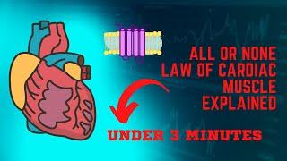 ALL OR NONE LAW & SPECIAL PROPERTY OF CARDIAC MUSCLE EXPLAINED! ( UNDER 3 MINUTES)