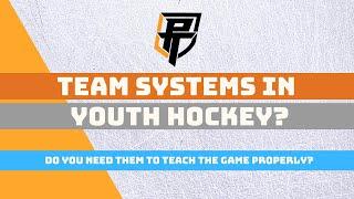 When are TEAM SYSTEMS appropriate in YOUTH HOCKEY DEVELOPMENT?