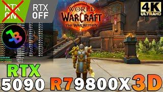 World Of Warcraft The War Within 4K | RTX 5090 | Ryzen 7 9800X3D | Maximum Settings