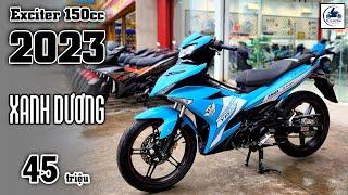 Exciter 150 2023 XANH DƯƠNG cực NGẦU ▶️ 45 triệu 1 em Exciter 150 2023  GIÁ XE MÁY VLOGS