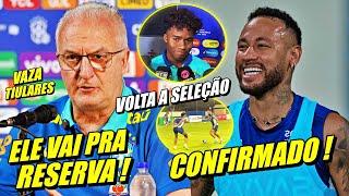 BRASIL CHOCADO !! NEYMAR DE VOLTA A SELEÇÃO ! DORIVAL REV0LTADO MUDA TIME E MAIS.....