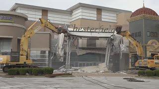 Chesterfield Mall demolition underway