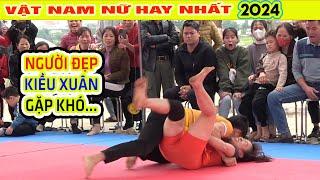 Vật Nam Nữ Hay Nhất 2024 Người Đẹp KIỀU XUÂN Gặp Trai Làng Quá Khoẻ Men vs Women Wrestling