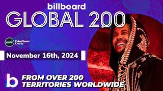 Billboard Global 200 Singles of This Week (November 16th, 2024)