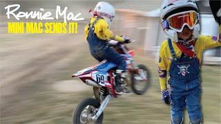 Mini Mac SENDS IT!  Official Athlete for Ronnie Mac 69 and Screamin Eagle