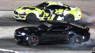 Mustang GT vs Camaro 1LT - modern muscle cars