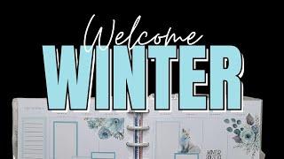 Happy Planner Classic Vertical Layout | Happy Planner Plan with Me | Luxe Winter