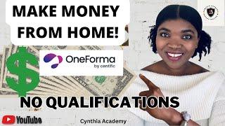 Make money remotely in any country by working as a user tester on Oneforma