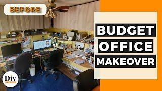 Office Transformation on a Budget | DIY Office Makeover Before and After