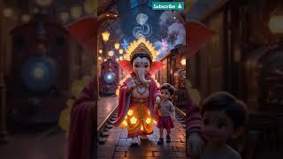 Aaya dekho bappa moriya #ganpatibappa# magal murti#shivkatha#cute#love#ai#trindingshorts