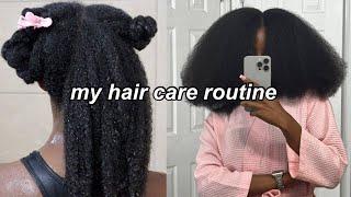 MY HAIR CARE ROUTINE FOR MOISTURIZING NATURAL HAIR !! (type 4) 