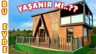 BU EVDE YAŞAR MIYDIN? Tiny House mu Ahşap Ev mi? Ağaç Ev Turu ve Fiyatı (85 m²) Wood House