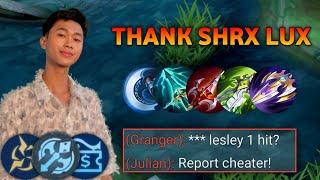 THANK YOU SHRX LUX FOR THIS BUILD!LESLEY NEW 1 HIT BUILD AND EMBLEM 2025!(Full Gameplay Rank)