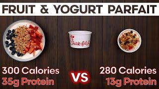 HEALTHY Yogurt Parfait Recipe – Homemade Yogurt Parfait vs @chickfila Yogurt Parfait