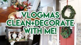  VLOGMAS 2019 DAY 3!  CLEAN AND DECORATE WITH ME FOR CHRISTMAS!  WALMART HAUL  CHRISTMAS TOUR