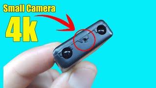 OMG !! The smallest surveillance camera in the world  4K