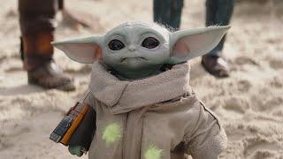 Grogu VS Paz Vizla's Son | Baby Yoda Dart Fight - The Mandalorian Season 3 Episode 4