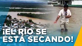 Agua baja drásticamente y se puede cruzar caminando: Así afecta sequía al río Huallaga en Yurimaguas